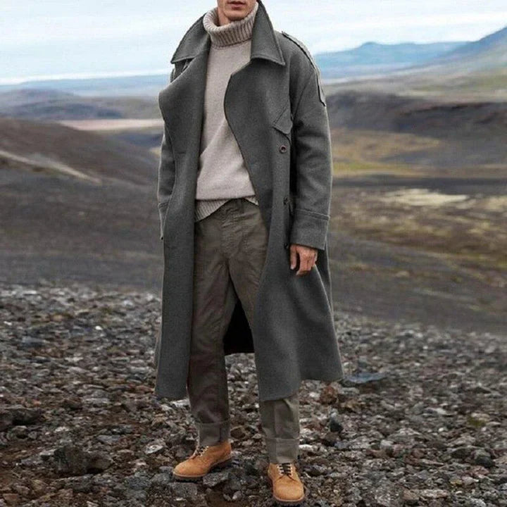 Remy | Men's Double-Breasted Long Coat