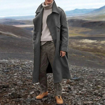 Remy | Men's Double-Breasted Long Coat