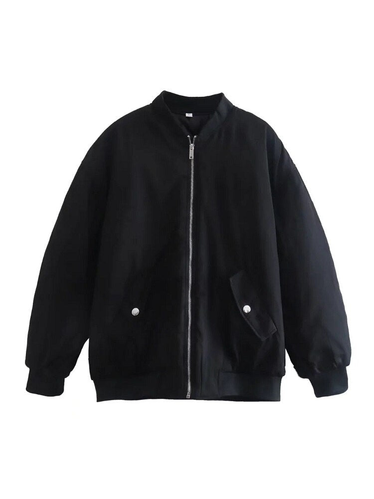 Renee | Women's Oversized Bomber Jacket