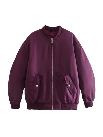 Renee | Women's Oversized Bomber Jacket