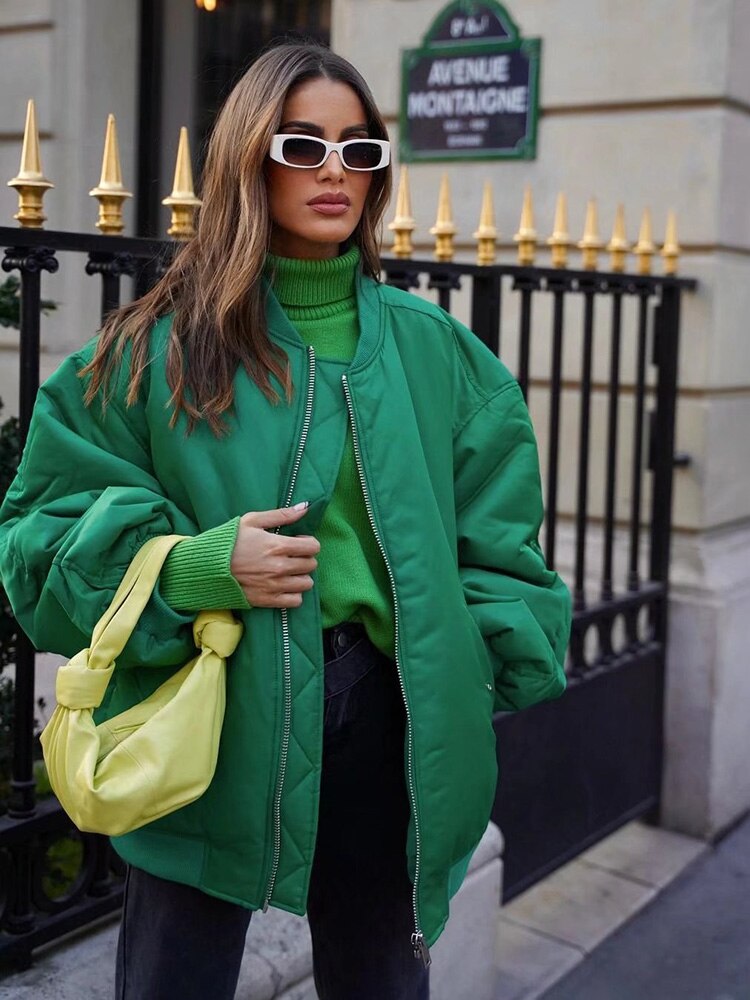 Renee | Women's Oversized Bomber Jacket