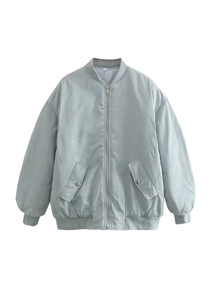 Renee | Women's Oversized Bomber Jacket