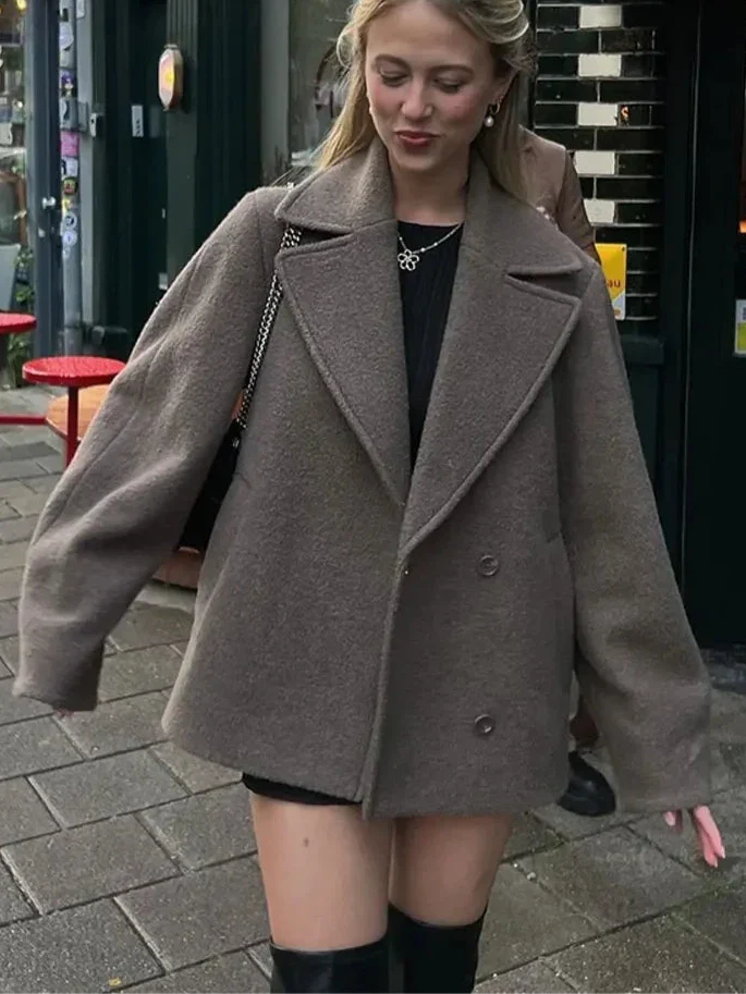 Rhonda | Women's Oversized Double-Breasted Coat