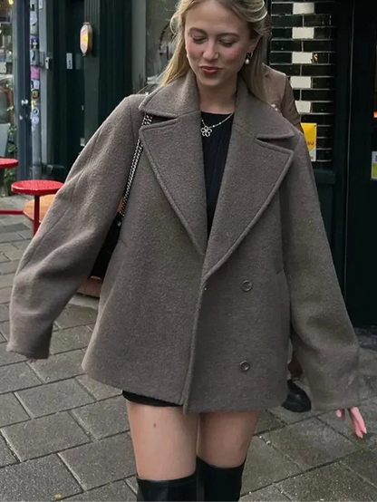 Rhonda | Women's Oversized Double-Breasted Coat