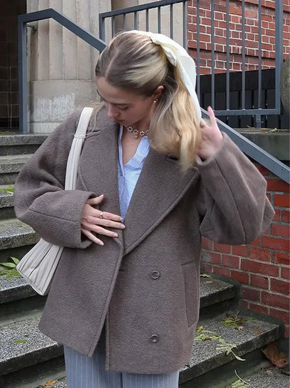Rhonda | Women's Oversized Double-Breasted Coat