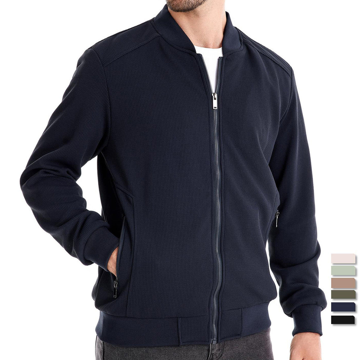 Rhys | Men's Slim-Fit Bomber Jacket