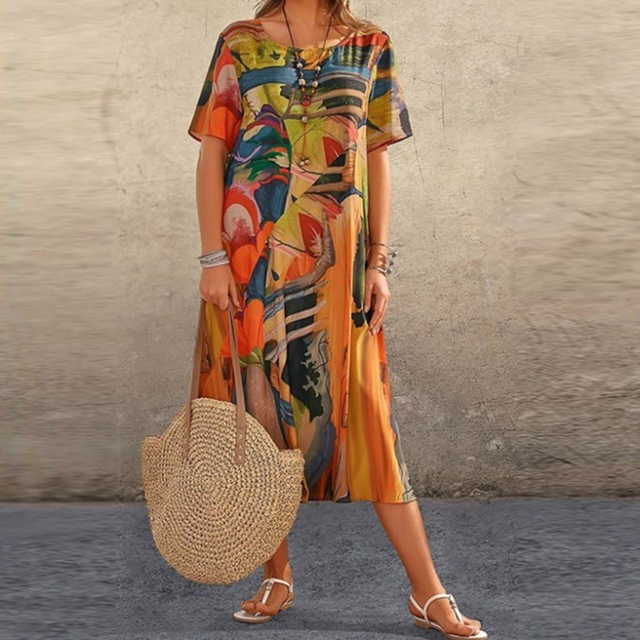 Rita | Women's A-Line Midi Dress