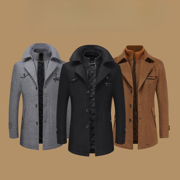 Robbie | Men's Double-Breasted Pea Coat