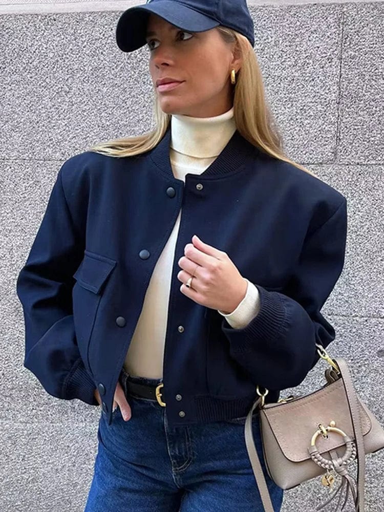 Robin | Women's Cropped Bomber Jacket