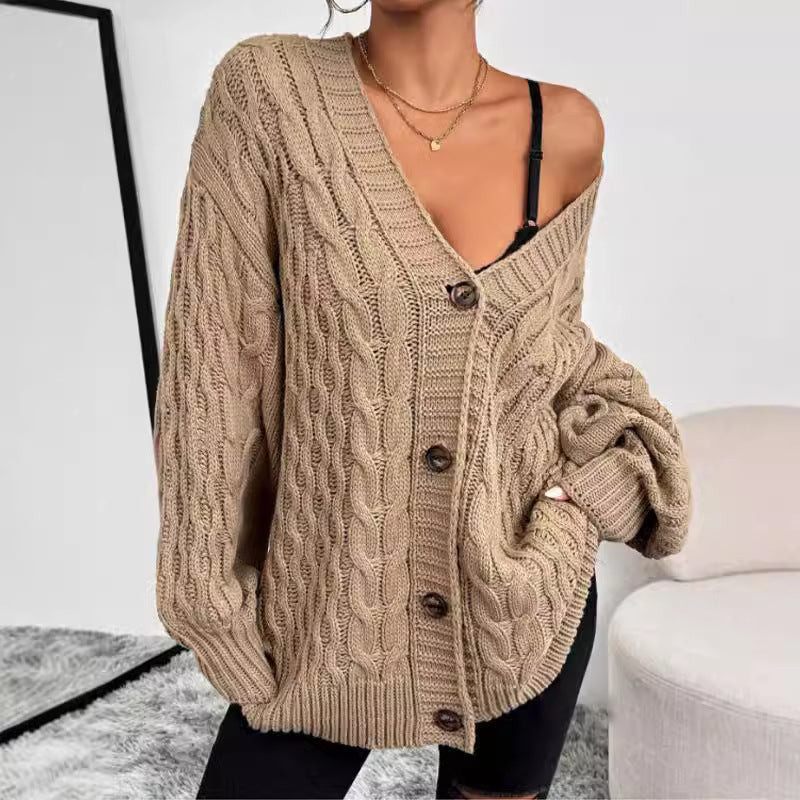 Robin | Women's Oversized Cable Knit Cardigan