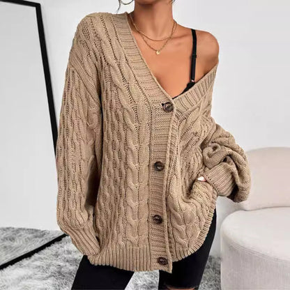 Robin | Women's Oversized Cable Knit Cardigan
