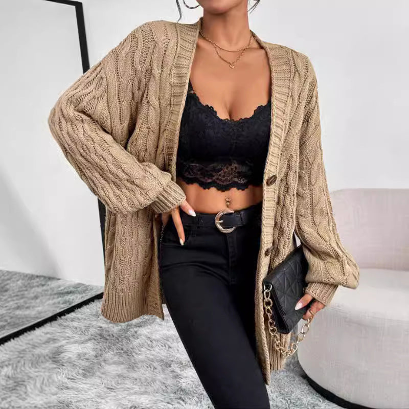Robin | Women's Oversized Cable Knit Cardigan