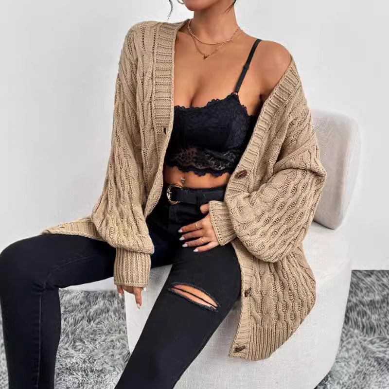Robin | Women's Oversized Cable Knit Cardigan