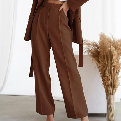 Rochelle | Women's High-Waisted Wide Leg Pants