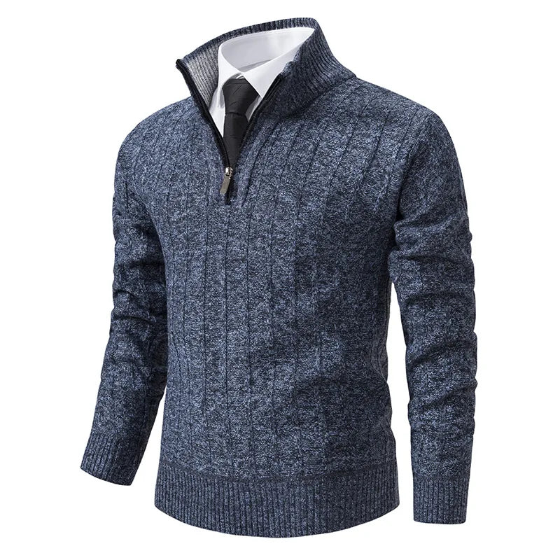 Ronald | Men's Quarter-Zip Cable Knit Sweater
