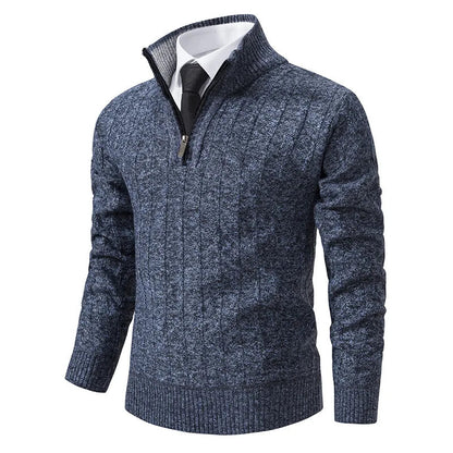 Ronald | Men's Quarter-Zip Cable Knit Sweater