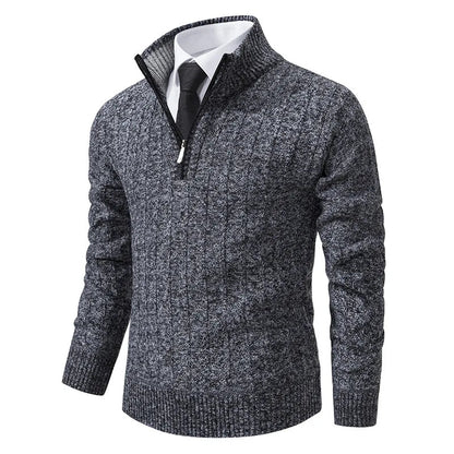 Ronald | Men's Quarter-Zip Cable Knit Sweater