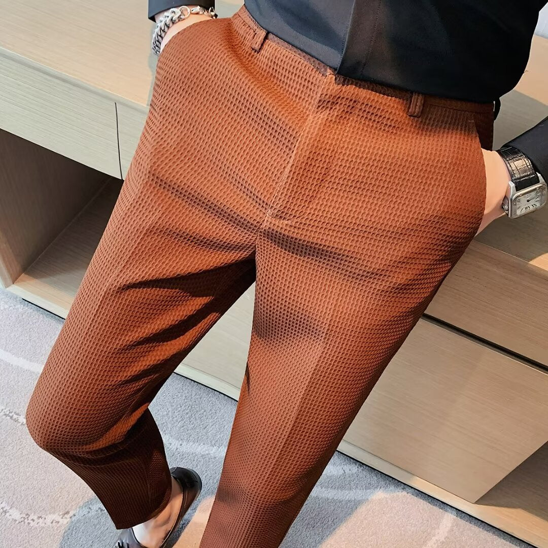 Rory | Men's Slim Fit Textured Dress Pants