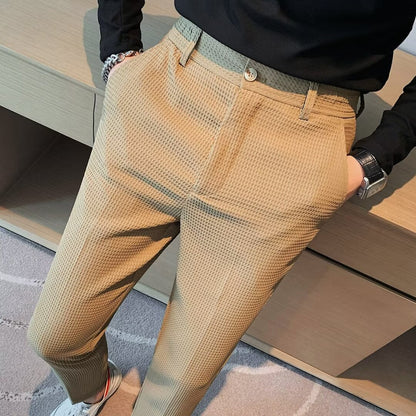 Rory | Men's Slim Fit Textured Dress Pants