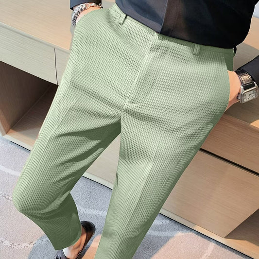 Rory | Men's Slim Fit Textured Dress Pants