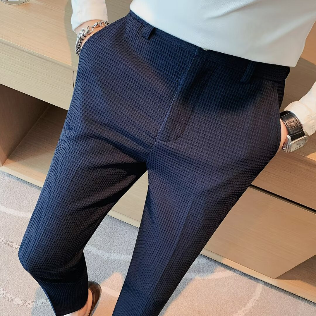 Rory | Men's Slim Fit Textured Dress Pants