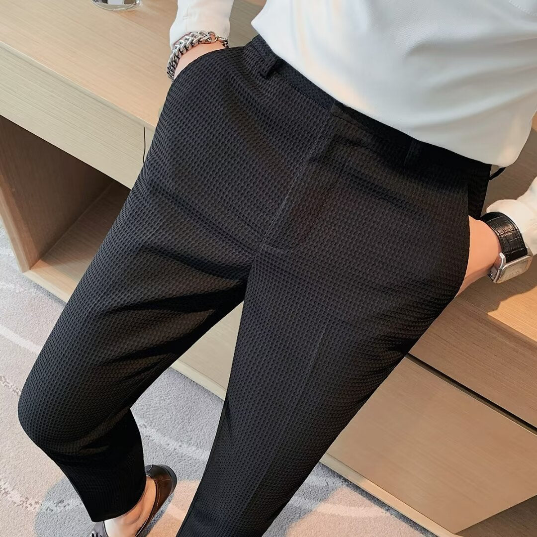 Rory | Men's Slim Fit Textured Dress Pants