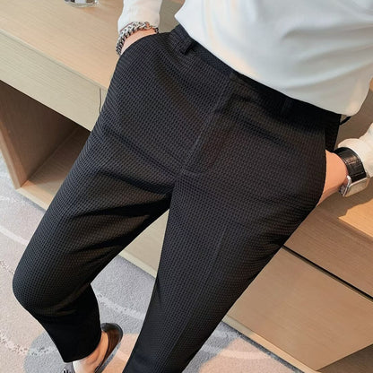 Rory | Men's Slim Fit Textured Dress Pants
