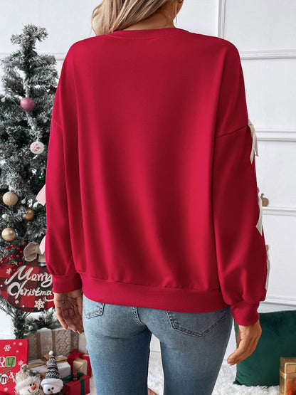 Rowan | Women's Bow Sleeve Crew Neck Sweater