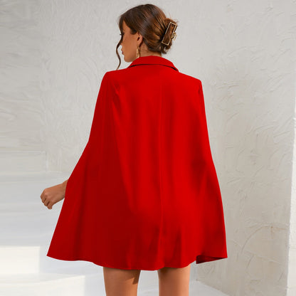 Sage | Women's Double-Breasted Blazer Mini Dress