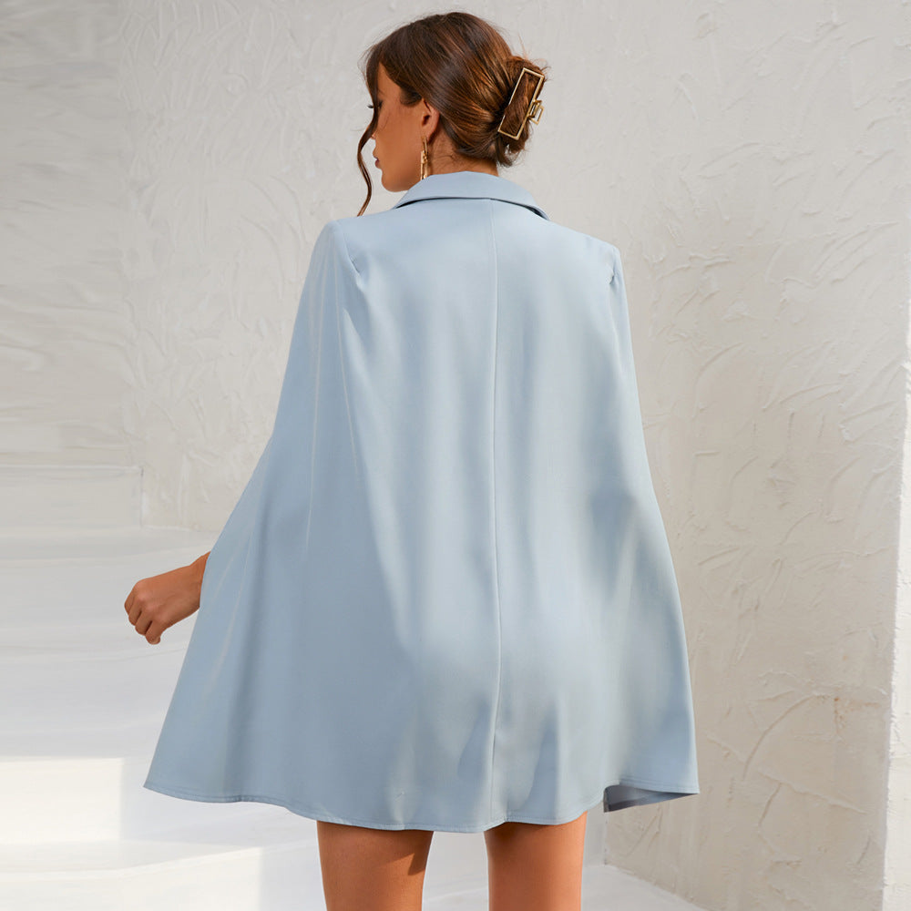 Sage | Women's Double-Breasted Blazer Mini Dress