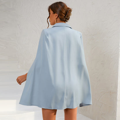 Sage | Women's Double-Breasted Blazer Mini Dress