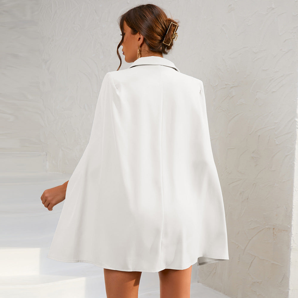 Sage | Women's Double-Breasted Blazer Mini Dress