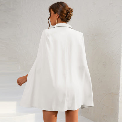 Sage | Women's Double-Breasted Blazer Mini Dress