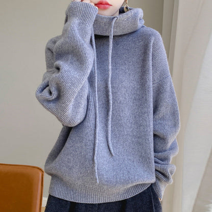 Sage | Women's Oversized Turtleneck Hoodie