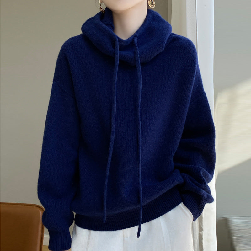 Sage | Women's Oversized Turtleneck Hoodie