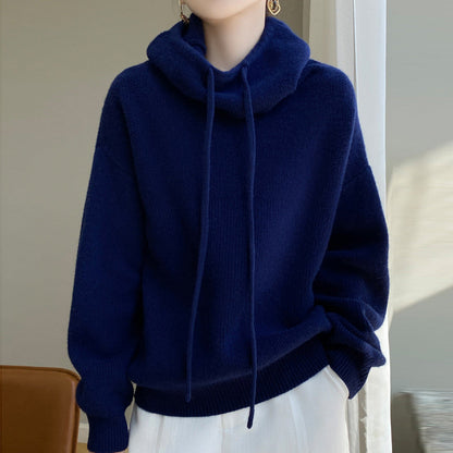 Sage | Women's Oversized Turtleneck Hoodie