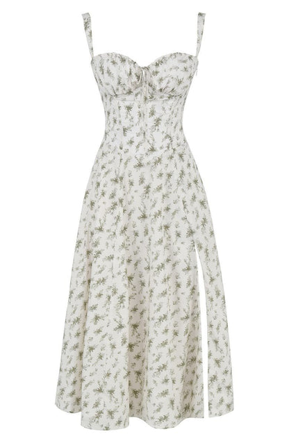 Samantha | Women's Spaghetti Strap A-Line Midi Dress