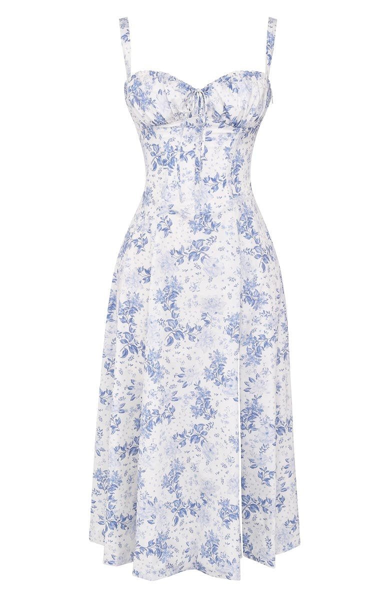 Samantha | Women's Spaghetti Strap A-Line Midi Dress