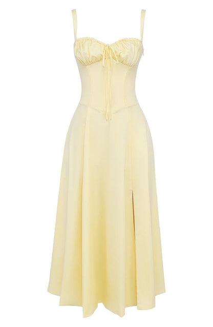 Samantha | Women's Spaghetti Strap A-Line Midi Dress