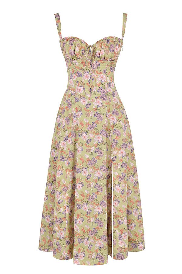 Samantha | Women's Spaghetti Strap A-Line Midi Dress