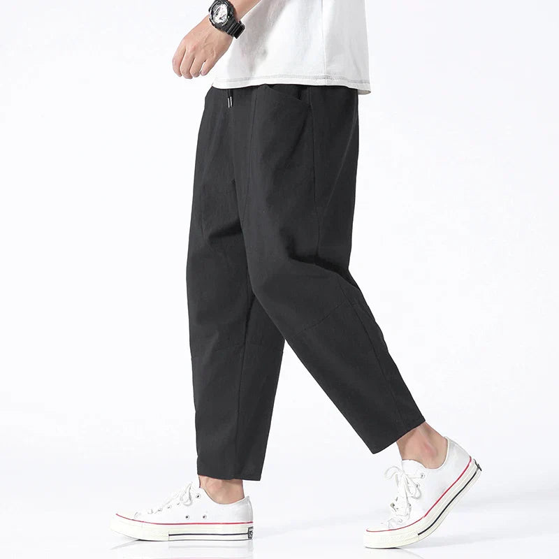 Samuel | Men's Cropped Drawstring Pants