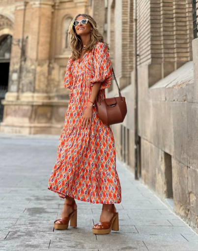 Sara | Women's V-Neck Maxi Dress