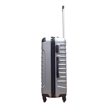 Silver Hard-Shell 2-Piece Travel Luggage Set