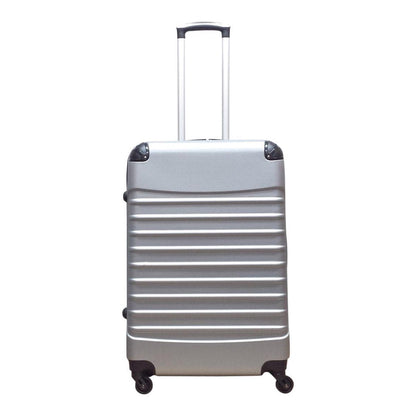 Silver Hard-Shell 2-Piece Travel Luggage Set