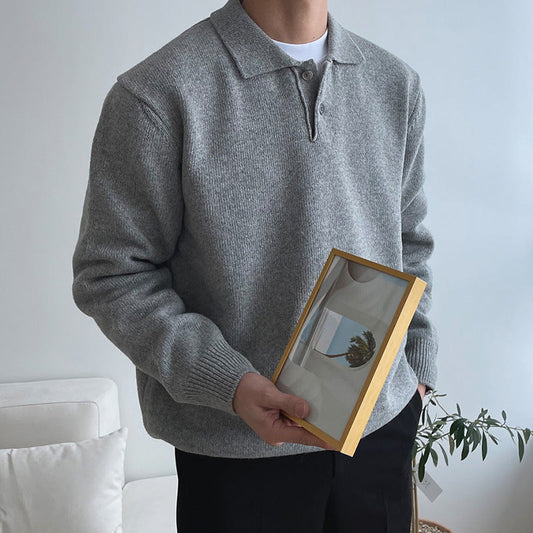 Simon | Men's Button Sweater