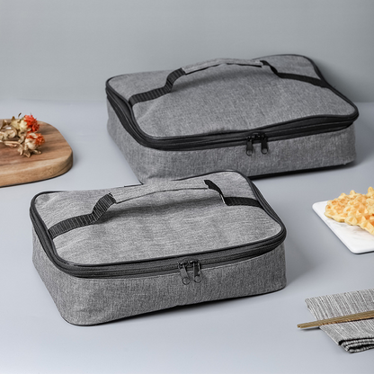 Small Grey Insulated Pouch