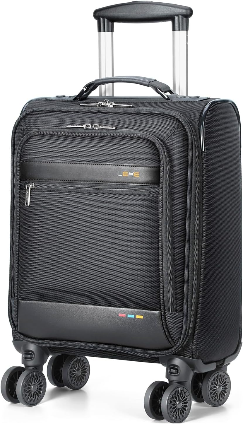 Softside Expandable Carry-On Suitcase with Wheels – Lightweight & Airline Approved