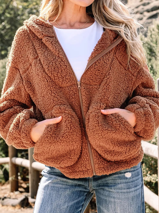 Stephanie | Women's Relaxed Fit Zip Up Jacket