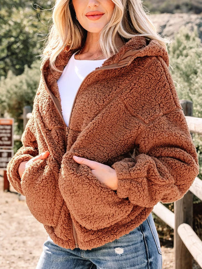 Stephanie | Women's Relaxed Fit Zip Up Jacket