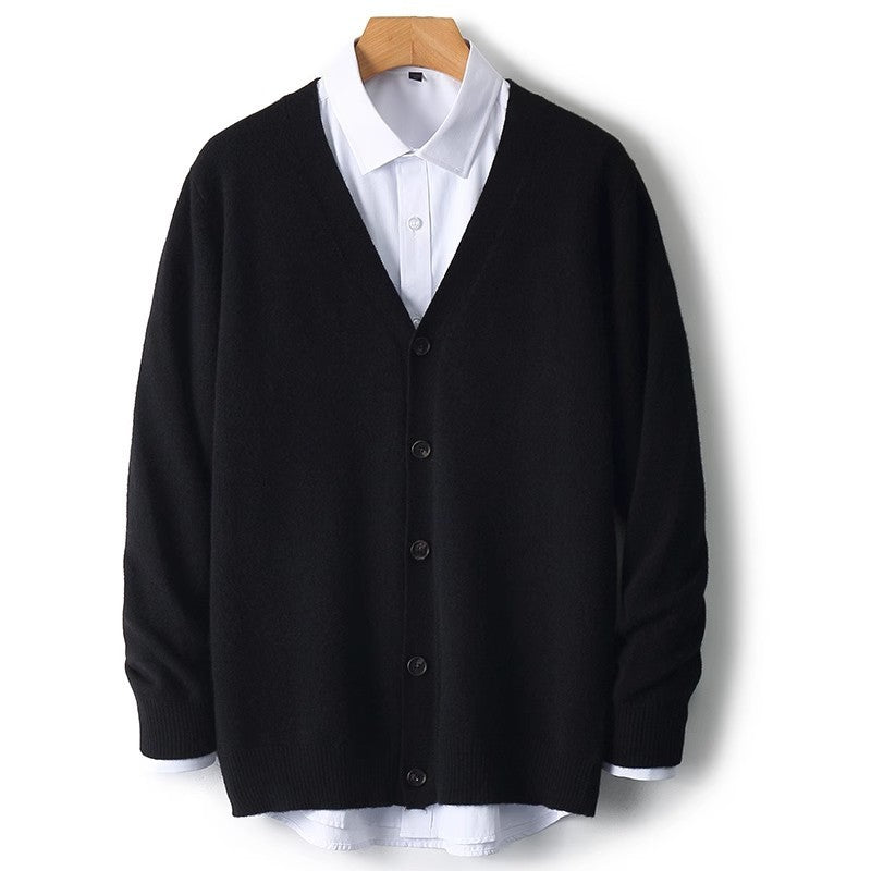 Steven | Men's V-Neck Button-Front Cardigan